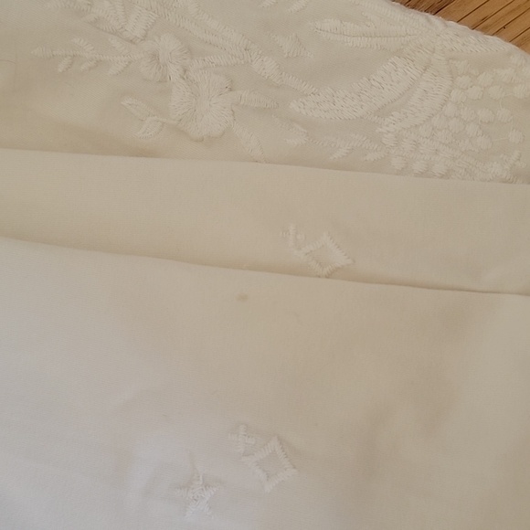 Johnny Was Embroidered Leggings Bundle  cream, blue, gray, yellow white Small S - Picture 8 of 8